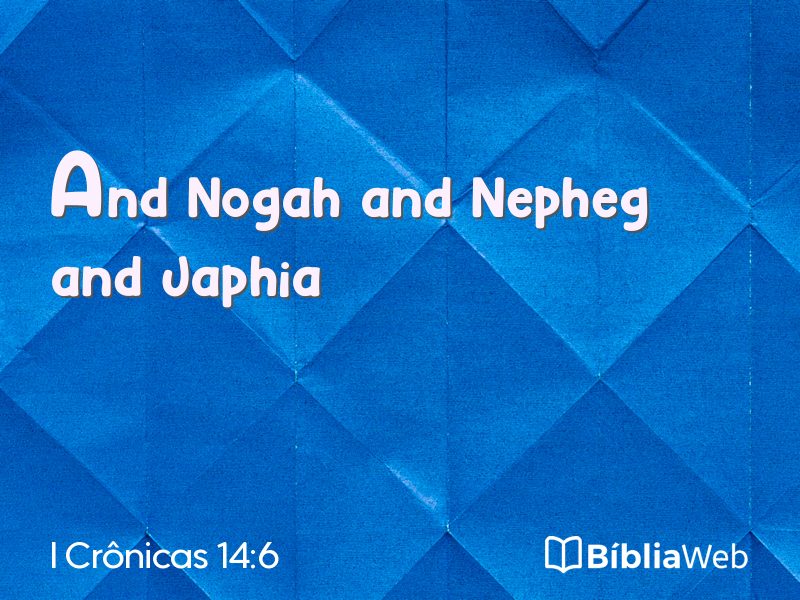 I Crônicas 14:6 em imagem para compartilhar