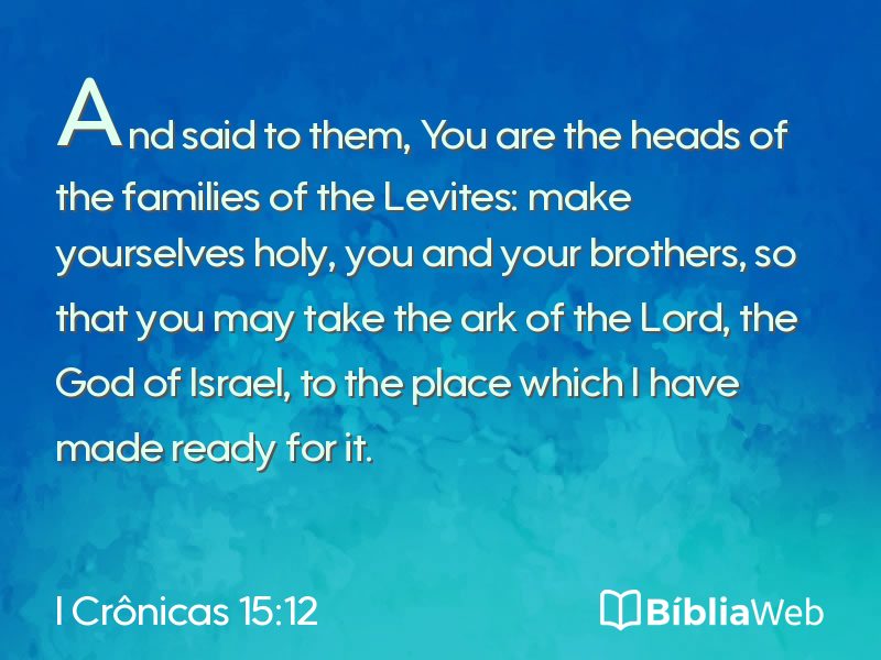 I Crônicas 15:12 em imagem para compartilhar