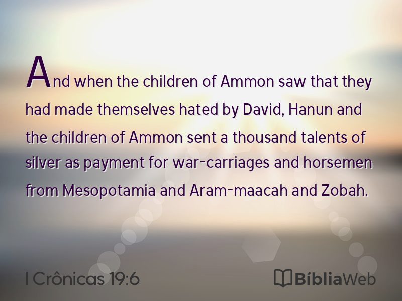 I Crônicas 19:6 em imagem para compartilhar