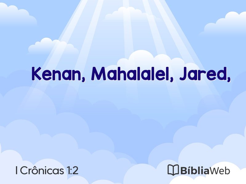I Crônicas 1:2 em imagem para compartilhar