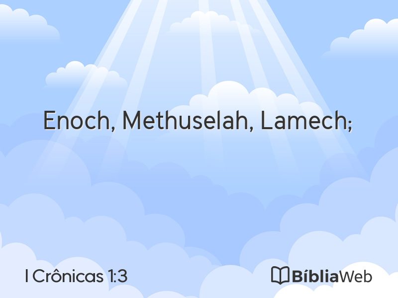 I Crônicas 1:3 em imagem para compartilhar