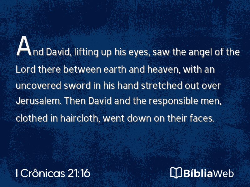 I Crônicas 21:16 em imagem para compartilhar