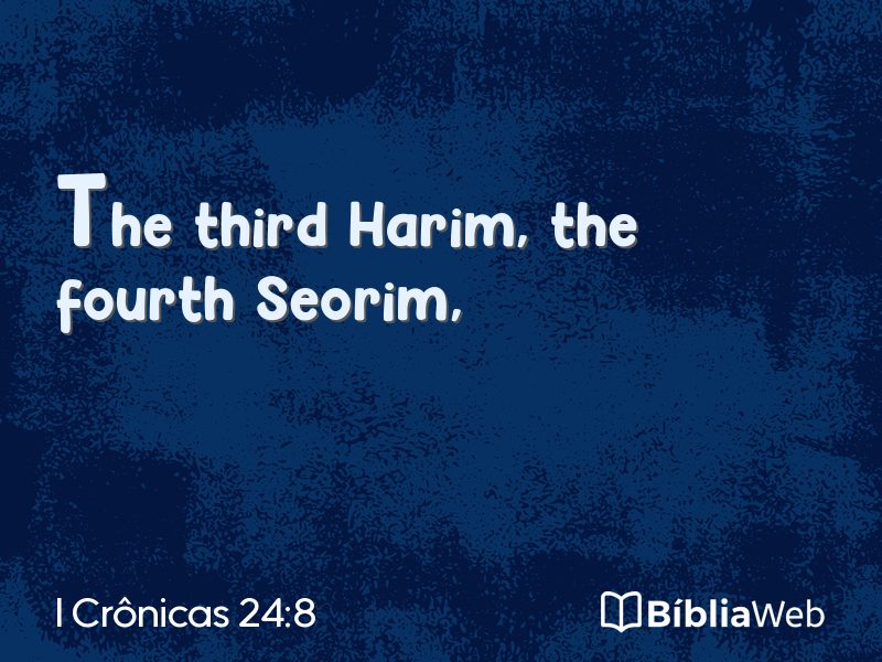 I Crônicas 24:8 em imagem para compartilhar