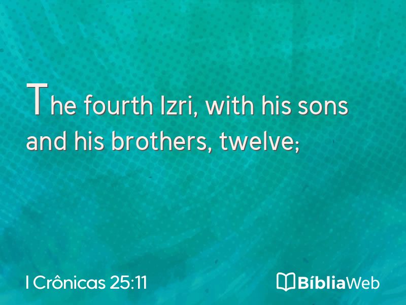 I Crônicas 25:11 em imagem para compartilhar