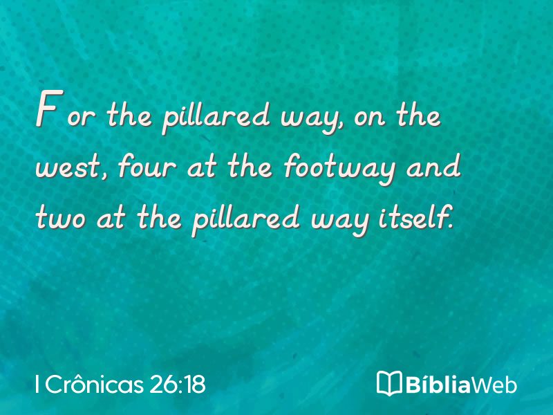 I Crônicas 26:18 em imagem para compartilhar