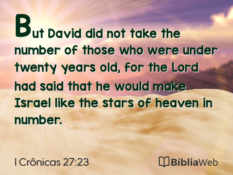 I Crônicas 27:23 em imagem para compartilhar