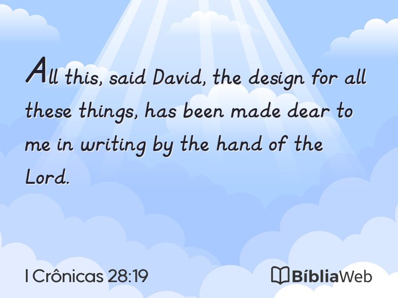 I Crônicas 28:19 em imagem para compartilhar