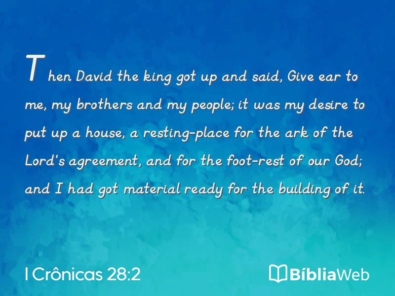 I Crônicas 28:2 em imagem para compartilhar