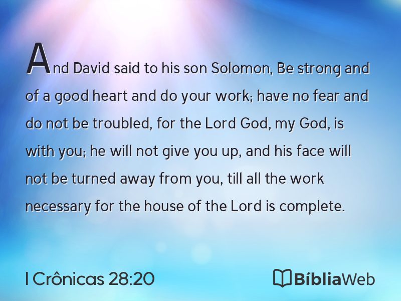 I Crônicas 28:20 em imagem para compartilhar