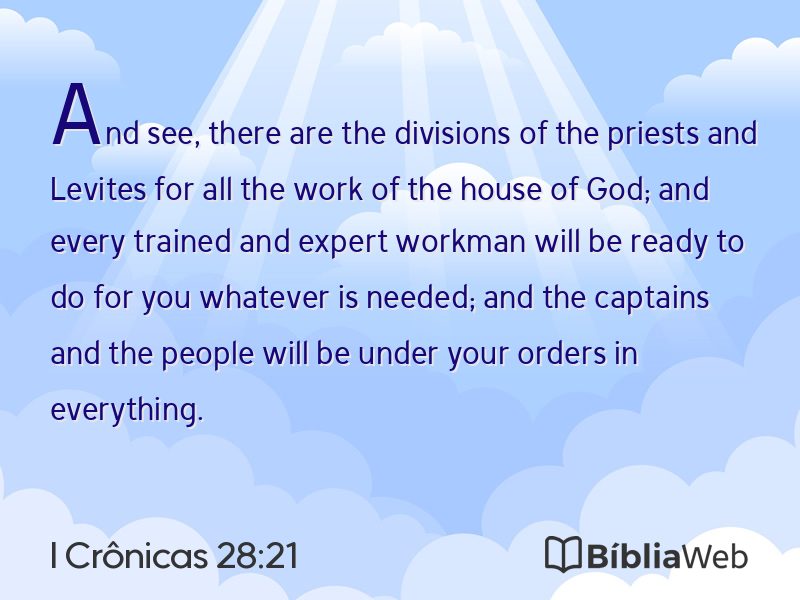 I Crônicas 28:21 em imagem para compartilhar