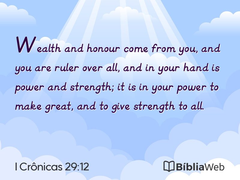 I Crônicas 29:12 em imagem para compartilhar
