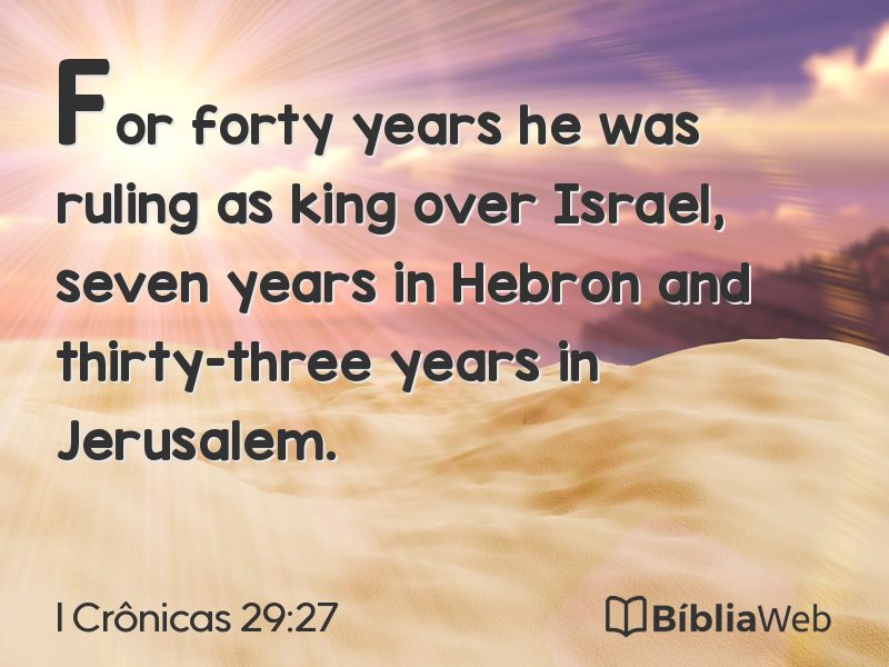 I Crônicas 29:27 em imagem para compartilhar
