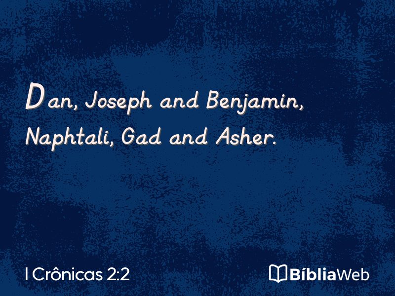 I Crônicas 2:2 em imagem para compartilhar