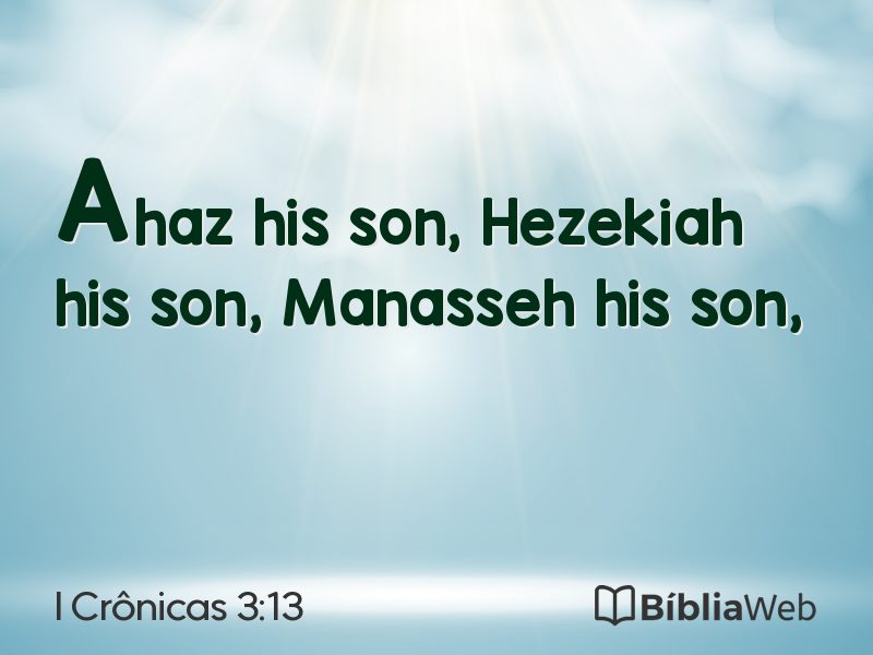 I Crônicas 3:13 em imagem para compartilhar