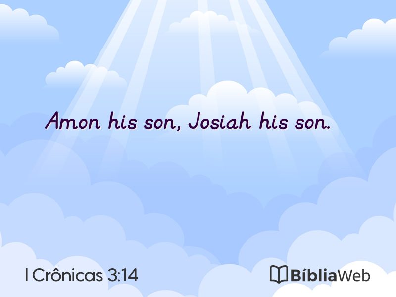 I Crônicas 3:14 em imagem para compartilhar
