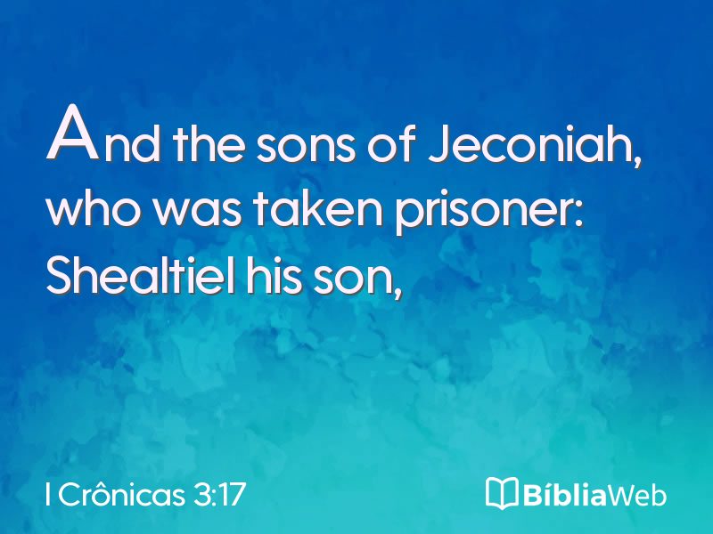 I Crônicas 3:17 em imagem para compartilhar