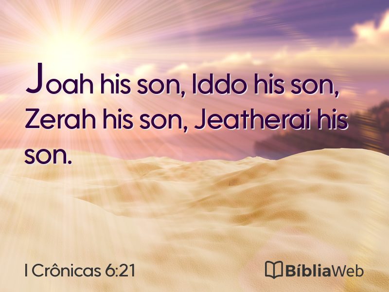 I Crônicas 6:21 em imagem para compartilhar