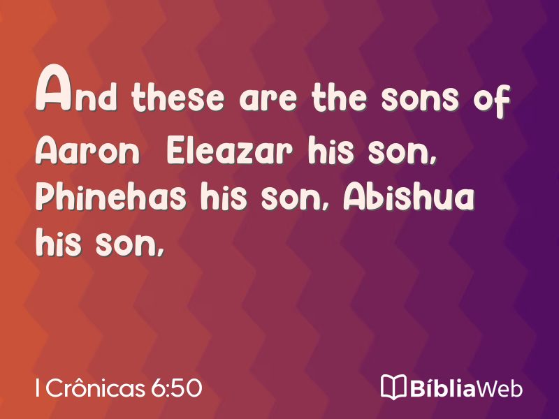 I Crônicas 6:50 em imagem para compartilhar