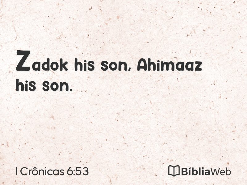 I Crônicas 6:53 em imagem para compartilhar