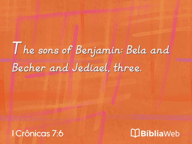 I Crônicas 7:6 em imagem para compartilhar