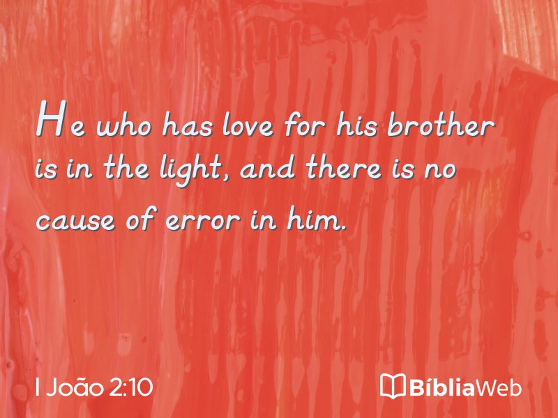 I João 2:10 em imagem para compartilhar