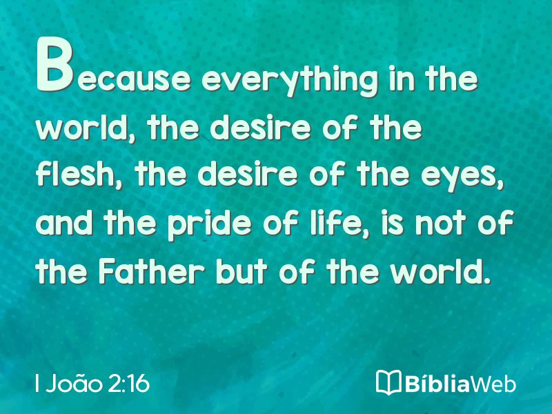 I João 2:16 em imagem para compartilhar