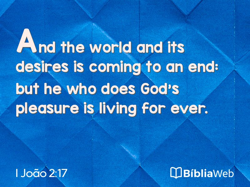 I João 2:17 em imagem para compartilhar