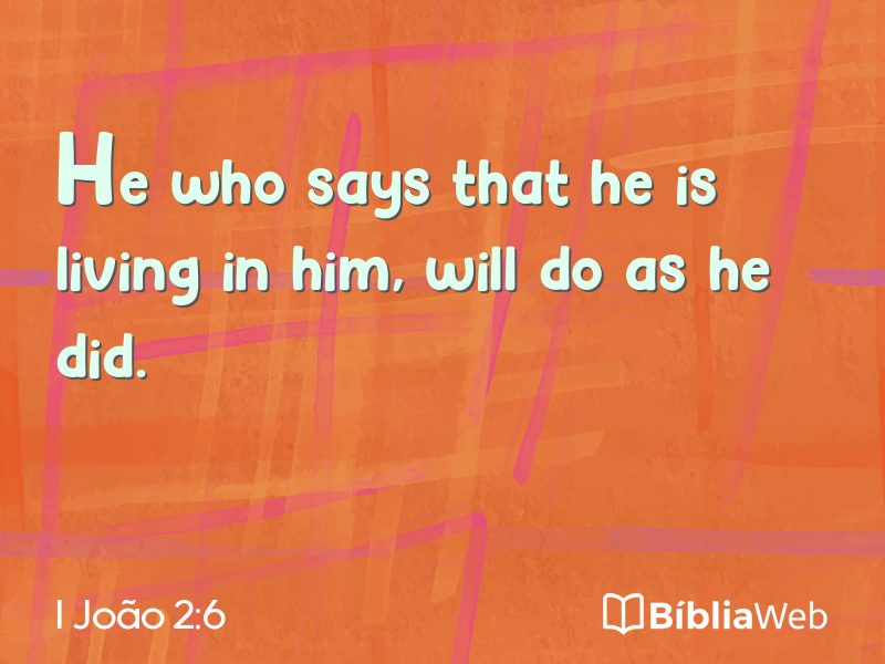 I João 2:6 em imagem para compartilhar