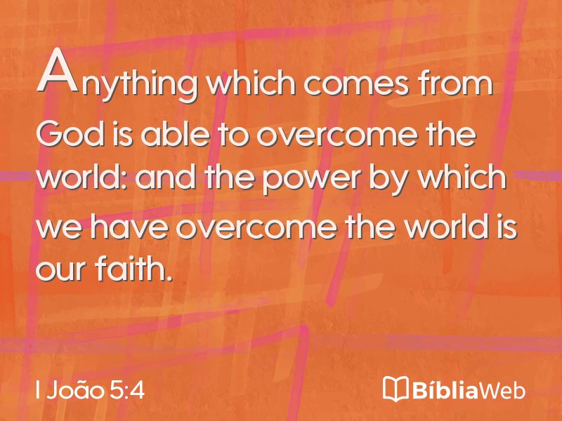 I João 5:4 em imagem para compartilhar
