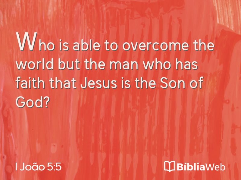 I João 5:5 em imagem para compartilhar