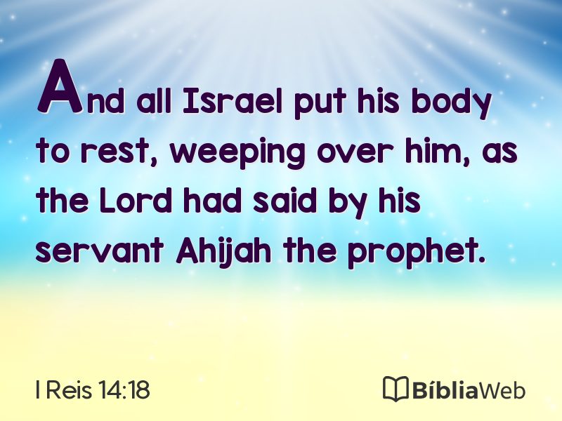 I Reis 14:18 em imagem para compartilhar