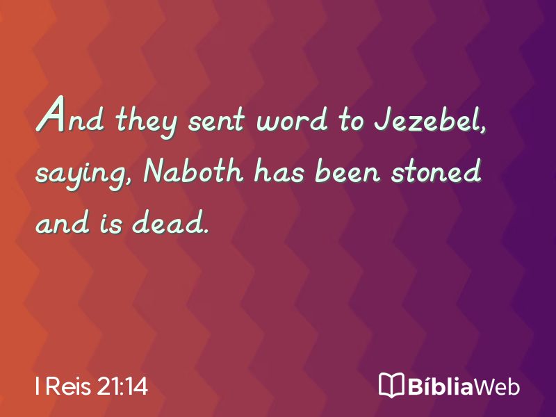 I Reis 21:14 em imagem para compartilhar