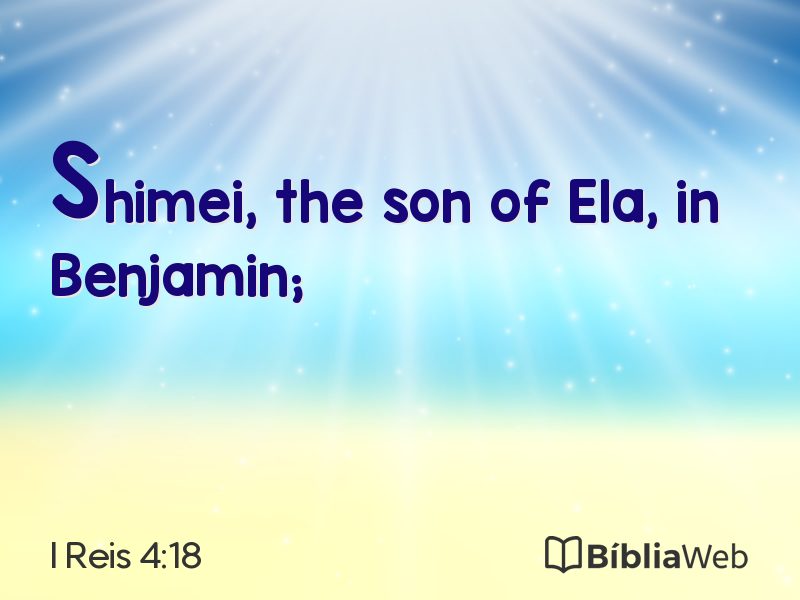 I Reis 4:18 em imagem para compartilhar