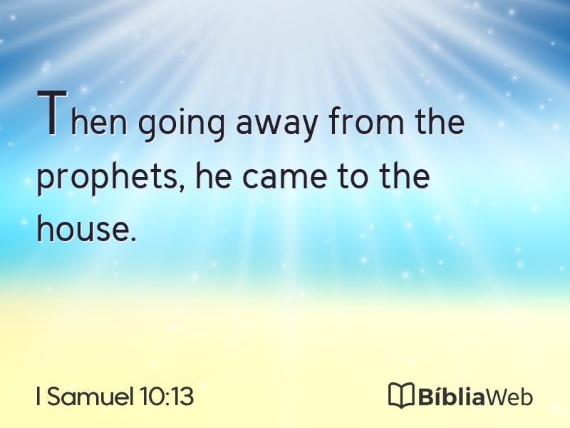 I Samuel 10:13 em imagem para compartilhar