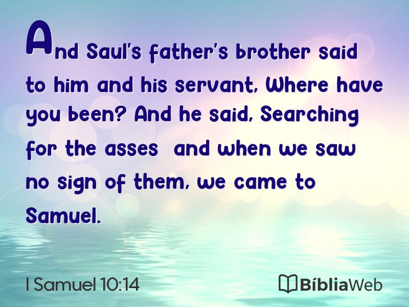 I Samuel 10:14 em imagem para compartilhar