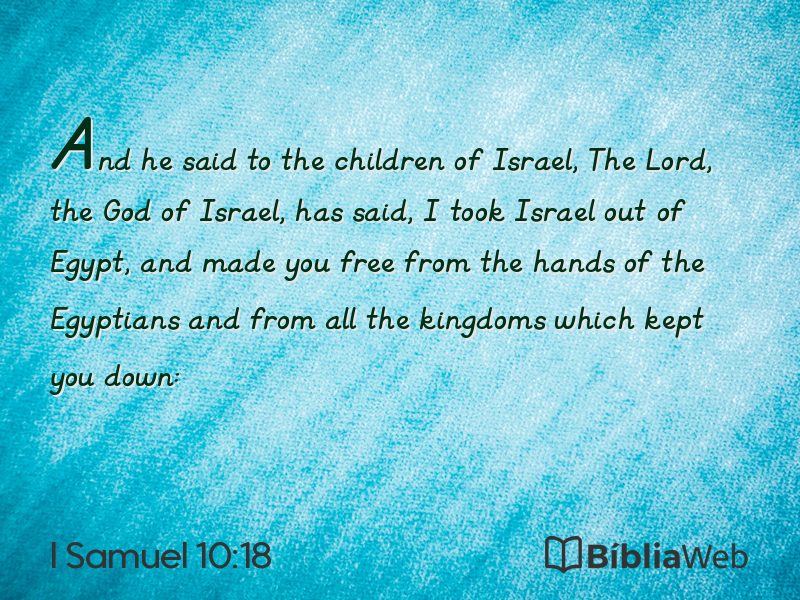 I Samuel 10:18 em imagem para compartilhar