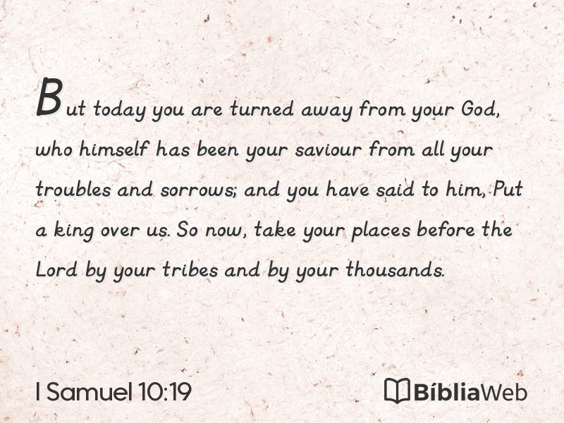 I Samuel 10:19 em imagem para compartilhar