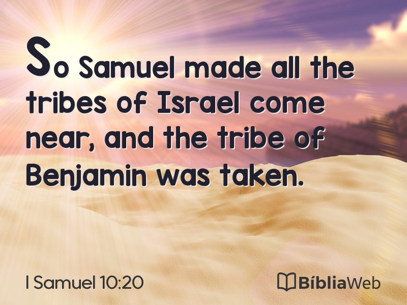 I Samuel 10:20 em imagem para compartilhar