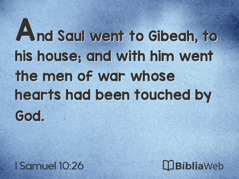 I Samuel 10:26 em imagem para compartilhar