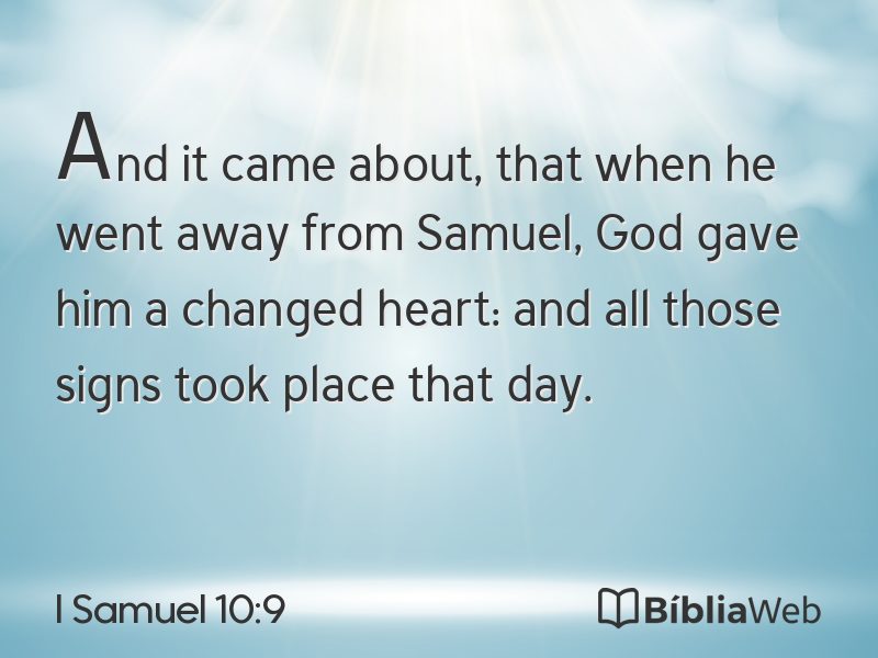 I Samuel 10:9 em imagem para compartilhar