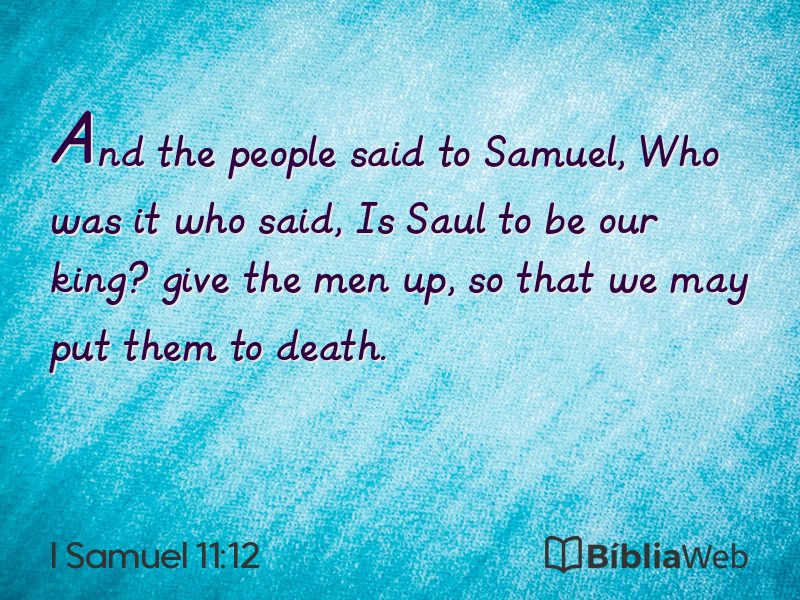 I Samuel 11:12 em imagem para compartilhar