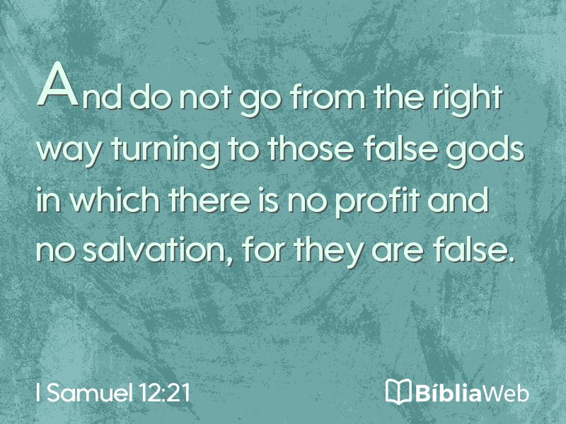 I Samuel 12:21 em imagem para compartilhar