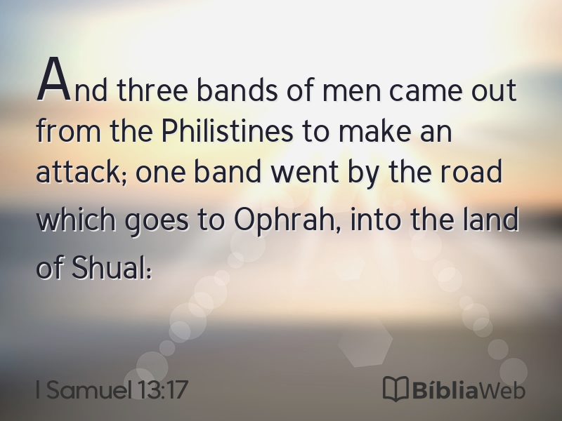 I Samuel 13:17 em imagem para compartilhar