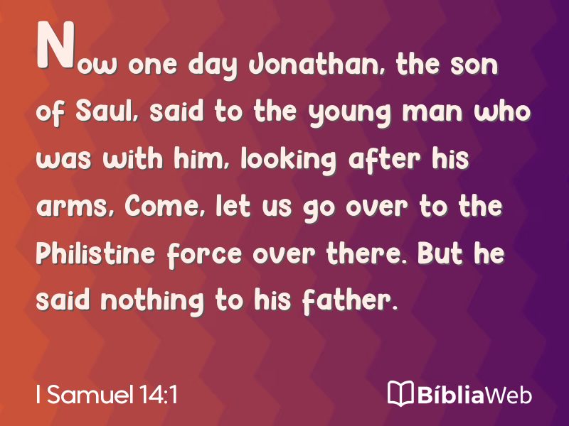 I Samuel 14:1 em imagem para compartilhar