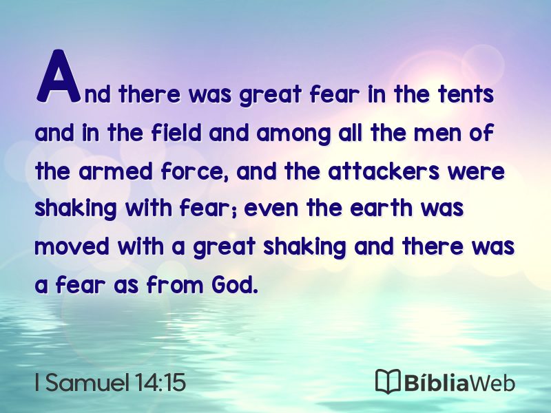 I Samuel 14:15 em imagem para compartilhar