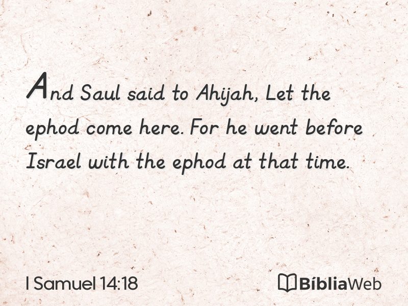 I Samuel 14:18 em imagem para compartilhar