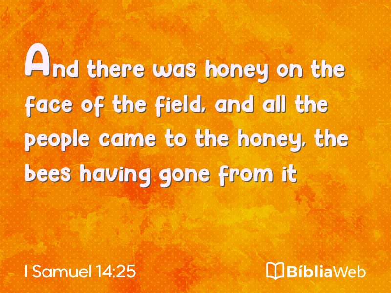 I Samuel 14:25 em imagem para compartilhar