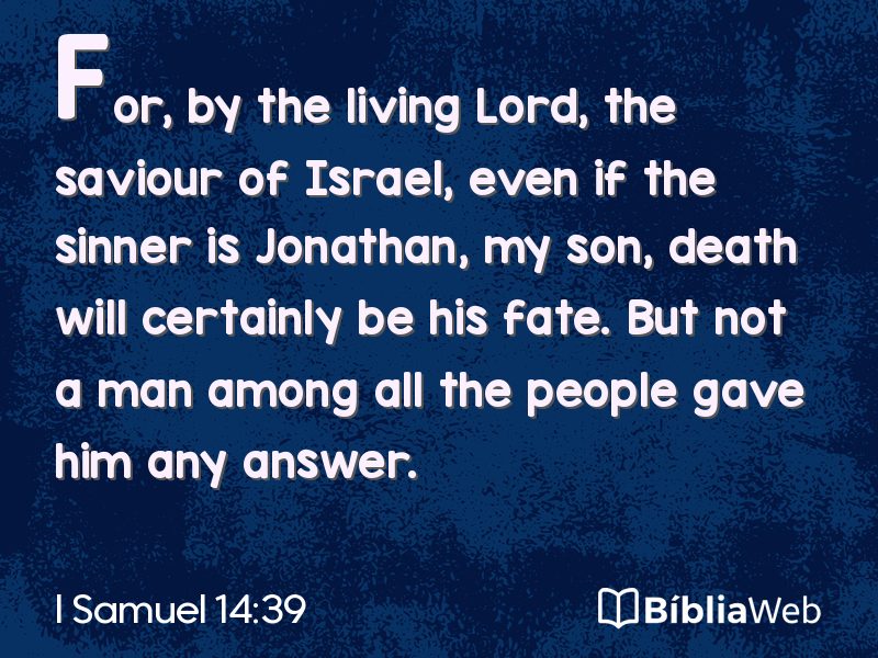 I Samuel 14:39 em imagem para compartilhar