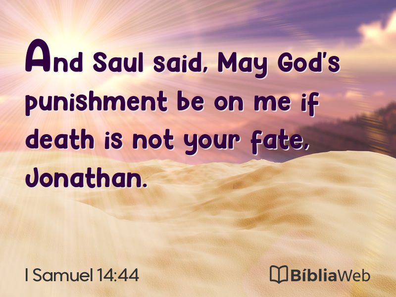 I Samuel 14:44 em imagem para compartilhar
