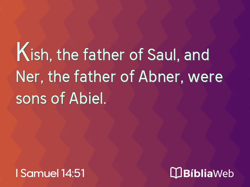 I Samuel 14:51 em imagem para compartilhar